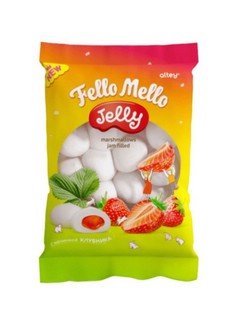 Жевательный зефир c начинкой 'FELLO MELLO' со вкусом клубники