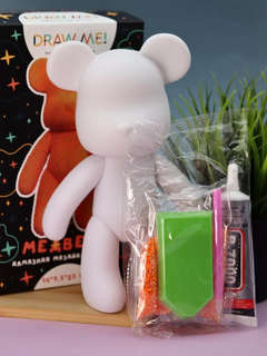Алмазная мозаика на фигурке Draw Me! «Orange bear» 3