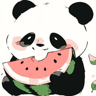 Картина по номерам на подрамнике Draw Me! «Panda with waterme...