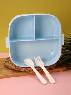 Ланчбокс 'Rainbow unicorn' с вилкой и ложкой 5