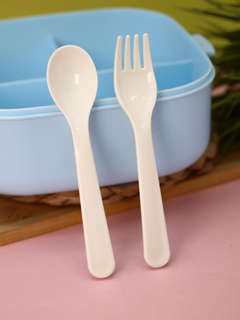 Ланчбокс 'Rainbow unicorn' с вилкой и ложкой 6