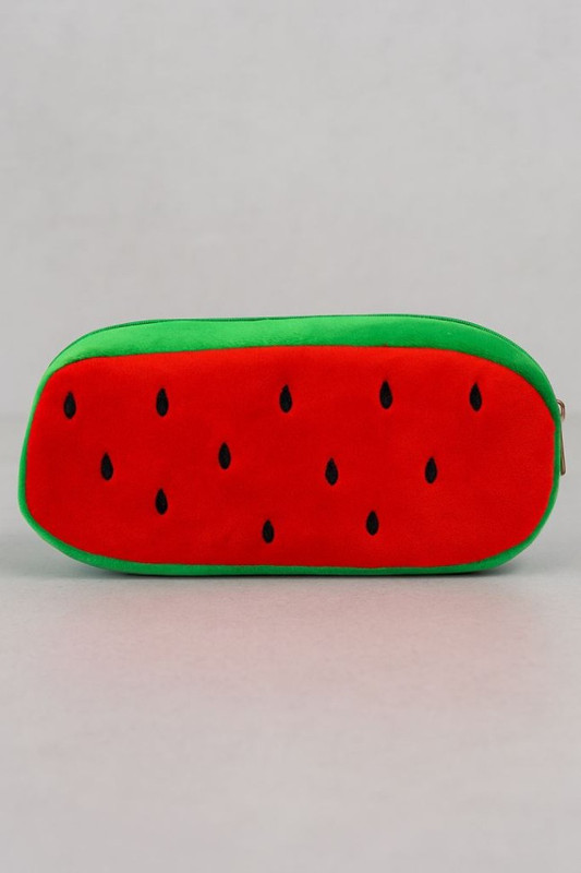 Пенал плюшевый 'Watermelon' (арбуз) 20х10 см