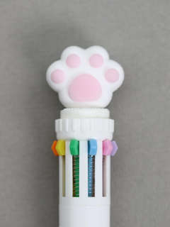 Разноцветная ручка 10 в 1 'Белая пушистая лапка' 3