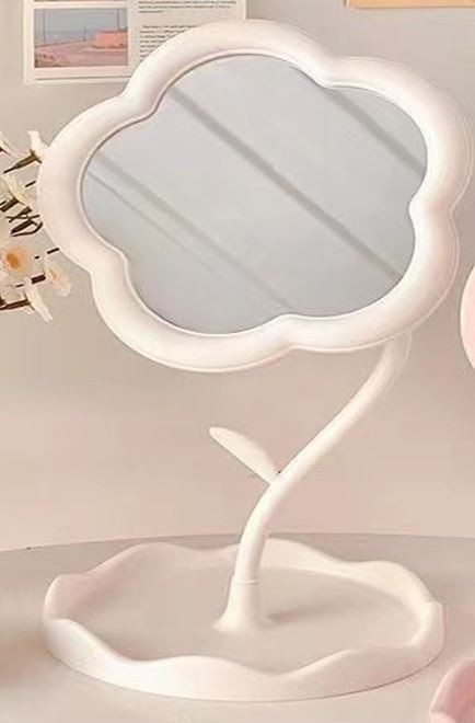 Зеркало настольное GIRLY 'Round flower' 