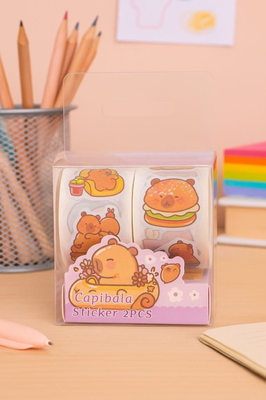 Набор декоративного скотча 'Capybara by car'