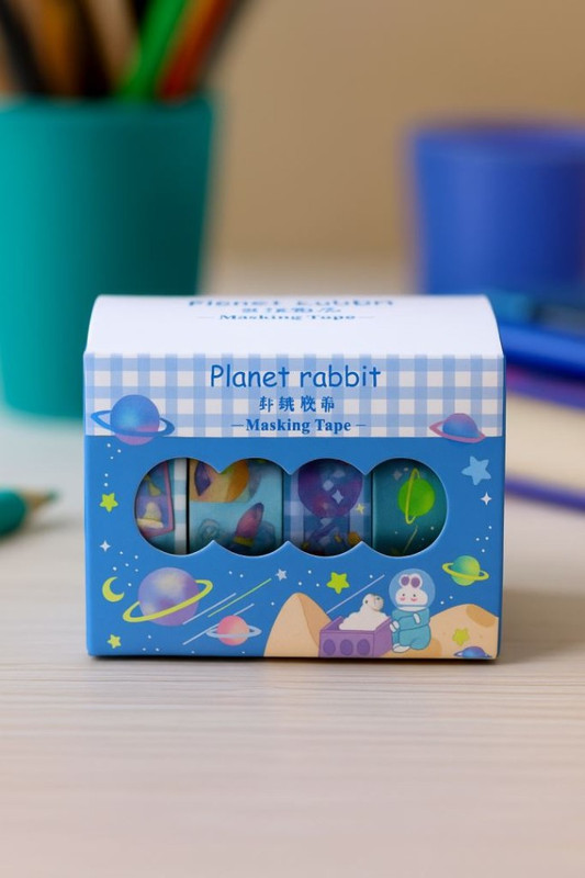 Набор декоративного скотча «Planet rabbit»