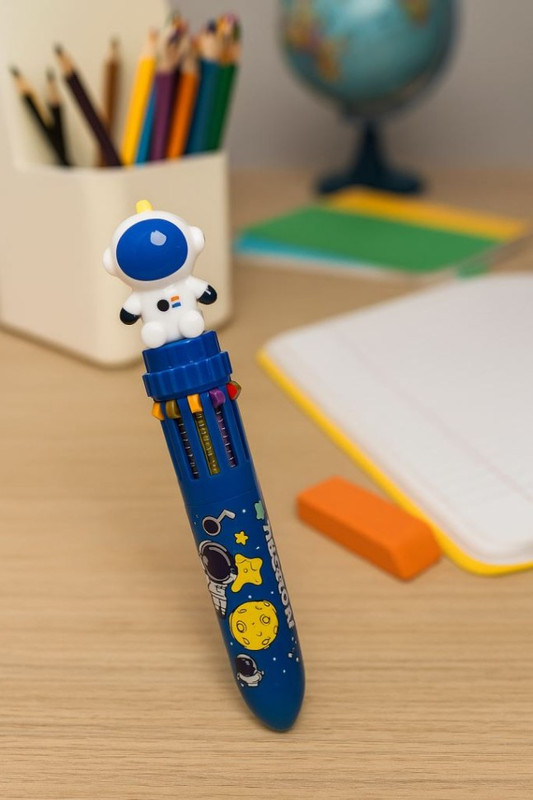 Разноцветная ручка 10 в 1 'The White Cosmonaut'