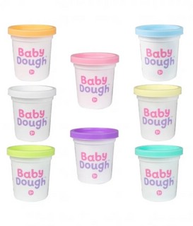 Тесто для лепки 8 цветов по 100 г, BabyDough, пастельные 5