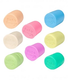 Тесто для лепки 8 цветов по 100 г, BabyDough, пастельные 6