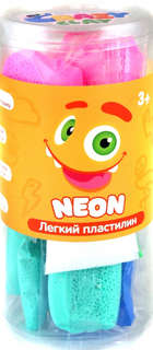 Пластилин легкий Crazy Clay, набор Neon (mini)