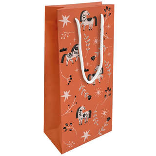 Пакет бумажный, Be Smart, 15х32 см, Коллекция 'Lucky', красный