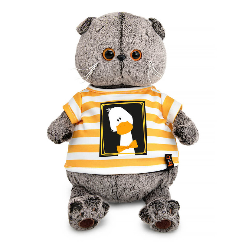 Кот Басик в футболке 'Гусик', 30 см, BudiBasa