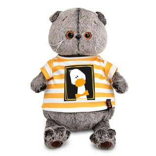 Кот Басик в футболке 'Гусик', 30 см, BudiBasa