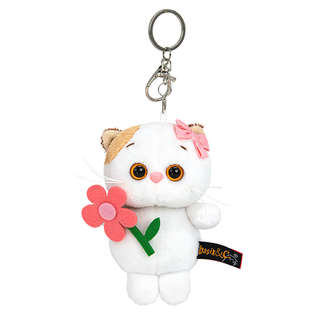 Брелок Кошечка Ли-Ли с цветочком, 12 см, BudiBasa 2