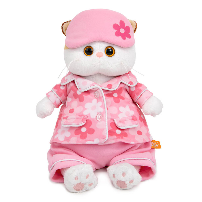 Кошечка Ли-Ли в пижаме с принтом 'Цветочек', 27 см, BudiBasa