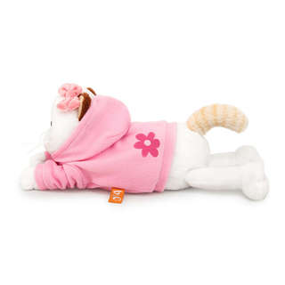 Кошечка Ли-Ли в худи с цветочком /лежачая, 18 см, BudiBasa 2