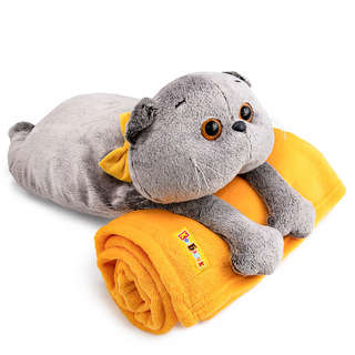 Кот Басик с пледом, 60 см, Budi Basa