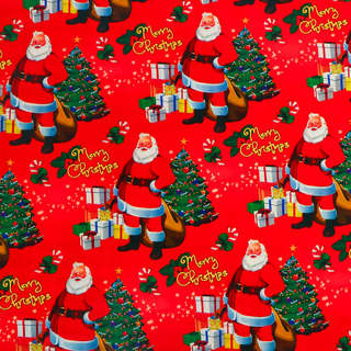 Пленка упаковочная новогодняя металлизированная, 35 мкм 'Подарки к НГ“, 50x70 см 2