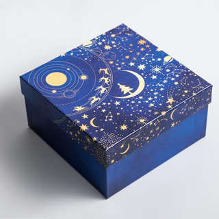 Коробка квадратная «С новым годом», 18х18х10 см