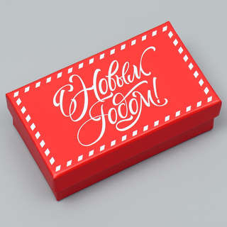 Коробка прямоугольная 'Новогодняя почта', 12x7x4 см