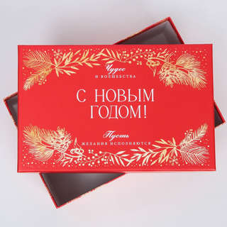 Коробка прямоугольная «С Новым годом», 27.5х16х10.8 см 2