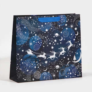 Пакет ламинированный «С Новым годом», горизонтальный, 30x26x9 см 4