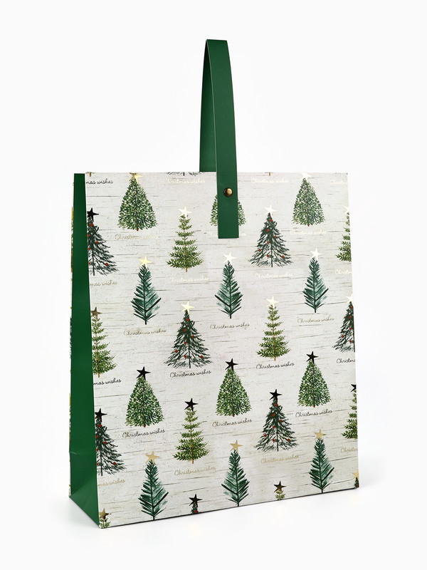 Пакет ламинированный «Новогодняя звезда», 30x26x9 см