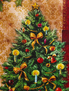 Пакет ламинированный «Новогодняя ёлка» 18x23x10 см 3