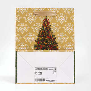 Пакет ламинированный «Ёлочка с подарками»,18x23x10 см 4