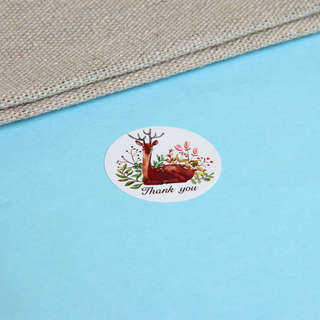 Наклейка новогодняя 'Животные', 2.5x2.5см. Цена за 1 шт 5