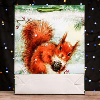 Пакет ламинированный вертикальный «С Новым годом», 33x42x10 см 2