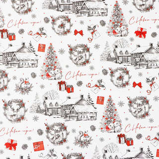 Упаковочная бумага глянцевая «С Новым годом», 70x100 см 2