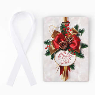 Пакет новогодний с лентой «Новый год», 13x19x9 см 7