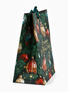 Пакет подарочный с лентой «Счастья в Новом году», 13x19x9 см 4