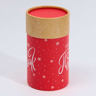 Коробка-тубус подарочная «Новогодний подарок», 8x14.5 см