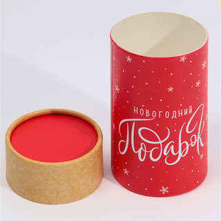 Коробка-тубус подарочная «Новогодний подарок», 8x14.5 см 2