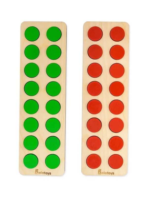 Рамка-вкладыш 'Логопальцеход Монтессори' Alatoys РН06, 32 фишки, 2 доски