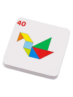 Танграм, дерево, 40 карточек, Alatoys 4