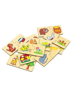 Набор пазлов 'Кто что ест?' 10 деталей, Alatoys 2