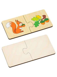 Набор пазлов 'Кто что ест?' 10 деталей, Alatoys 4