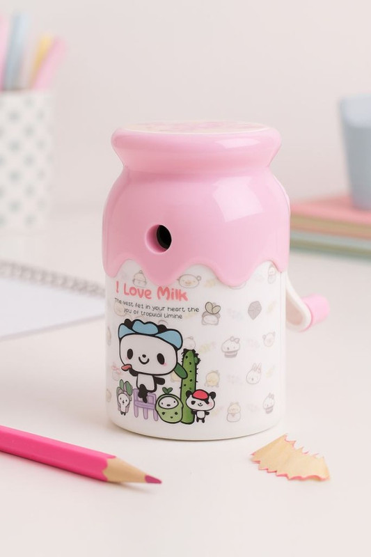 Точилка для карандашей механическая 'Love milk'