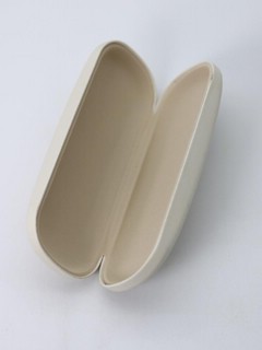 Чехол для очков 'Enjoy life it's delicious' бежевый 3