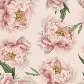 Бумага упаковочная 70х100 см, beSmart 'Peony' N6001