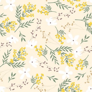 Бумага упаковочная 70х100 см, beSmart 'Fleurs' N6003 (мимоза)