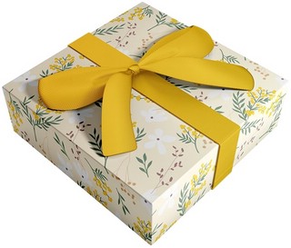 Бумага упаковочная 70х100 см, beSmart 'Fleurs' N6003 (мимоза) 2