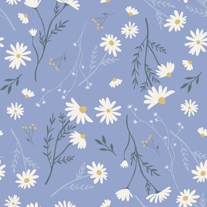 Бумага упаковочная 70х100 см, beSmart 'Fleurs' N6004 (ромашки)