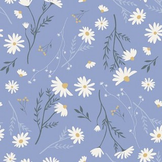 Бумага упаковочная 70х100 см, beSmart 'Fleurs' N6004 (ромашки)
