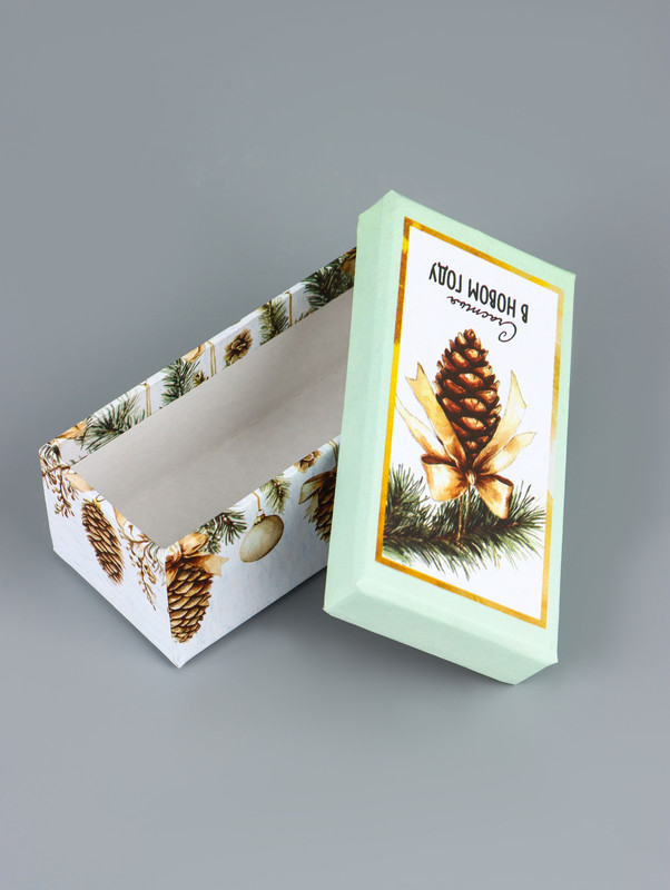 Коробка прямоугольная «Новогодние мечты», 12x6.5x4 см
