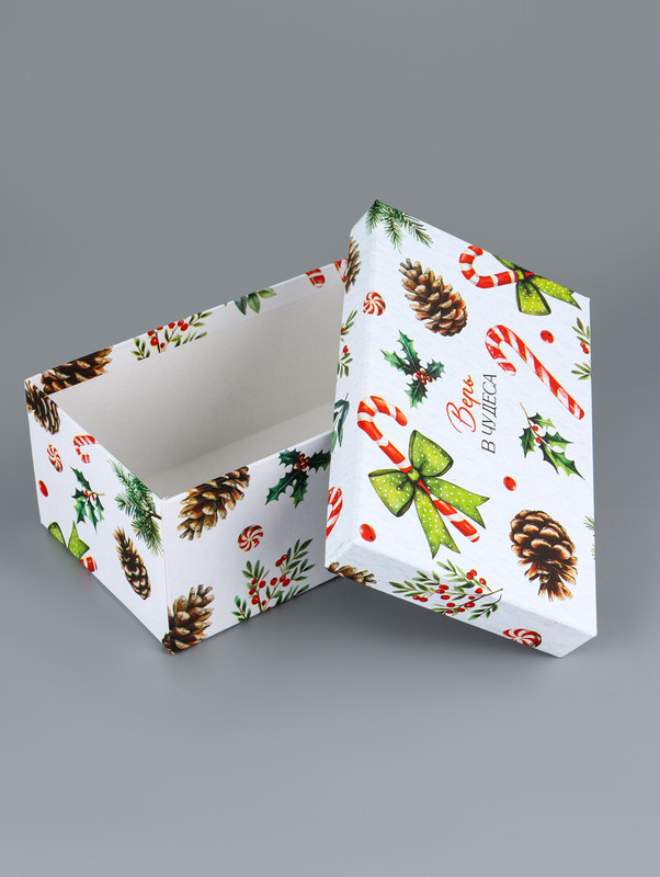 Коробка прямоугольная «Новогодние мечты», 26х16.5х9 см