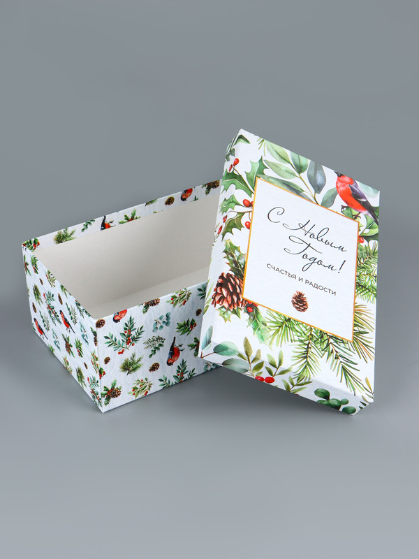 Коробка прямоугольная «Новогодние мечты», 28х17.5х10.5 см